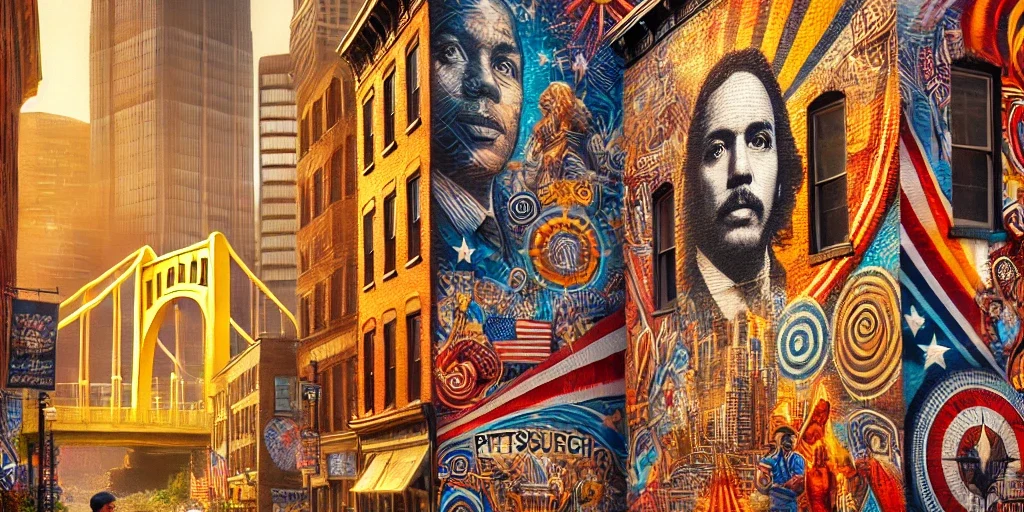 street-art An image capturing the artistic energy and vibrancy of Pittsburgh’s street art scene.