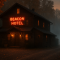 The Beacon Hotel glowing at dusk with a misty, haunted atmosphere in rural Butler County, Pennsylvania
