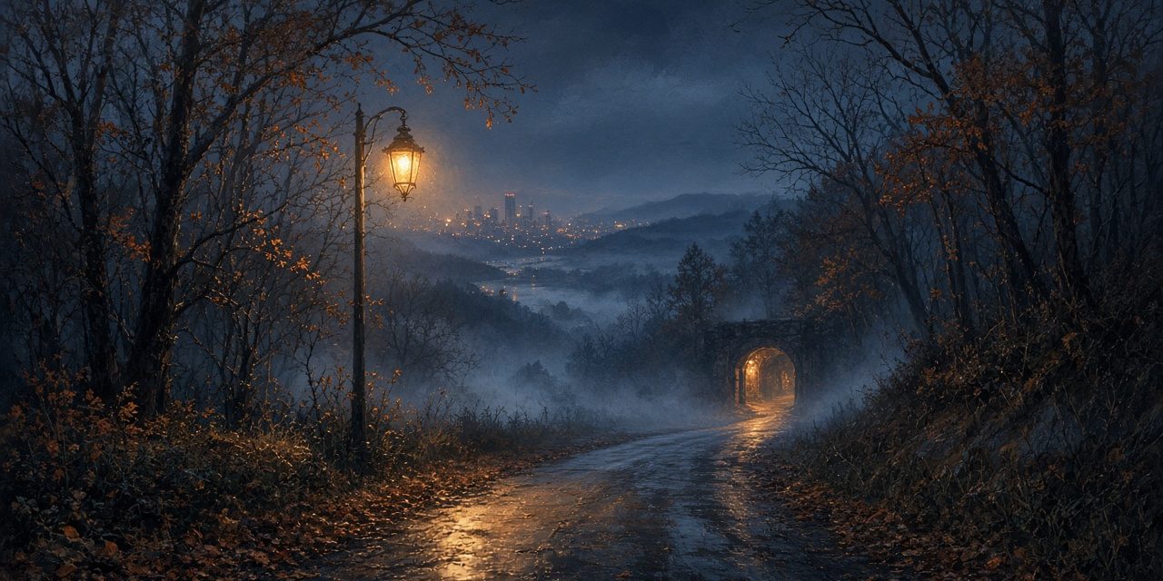 roundup-featured Illustration of a foggy Western Pennsylvania road at night